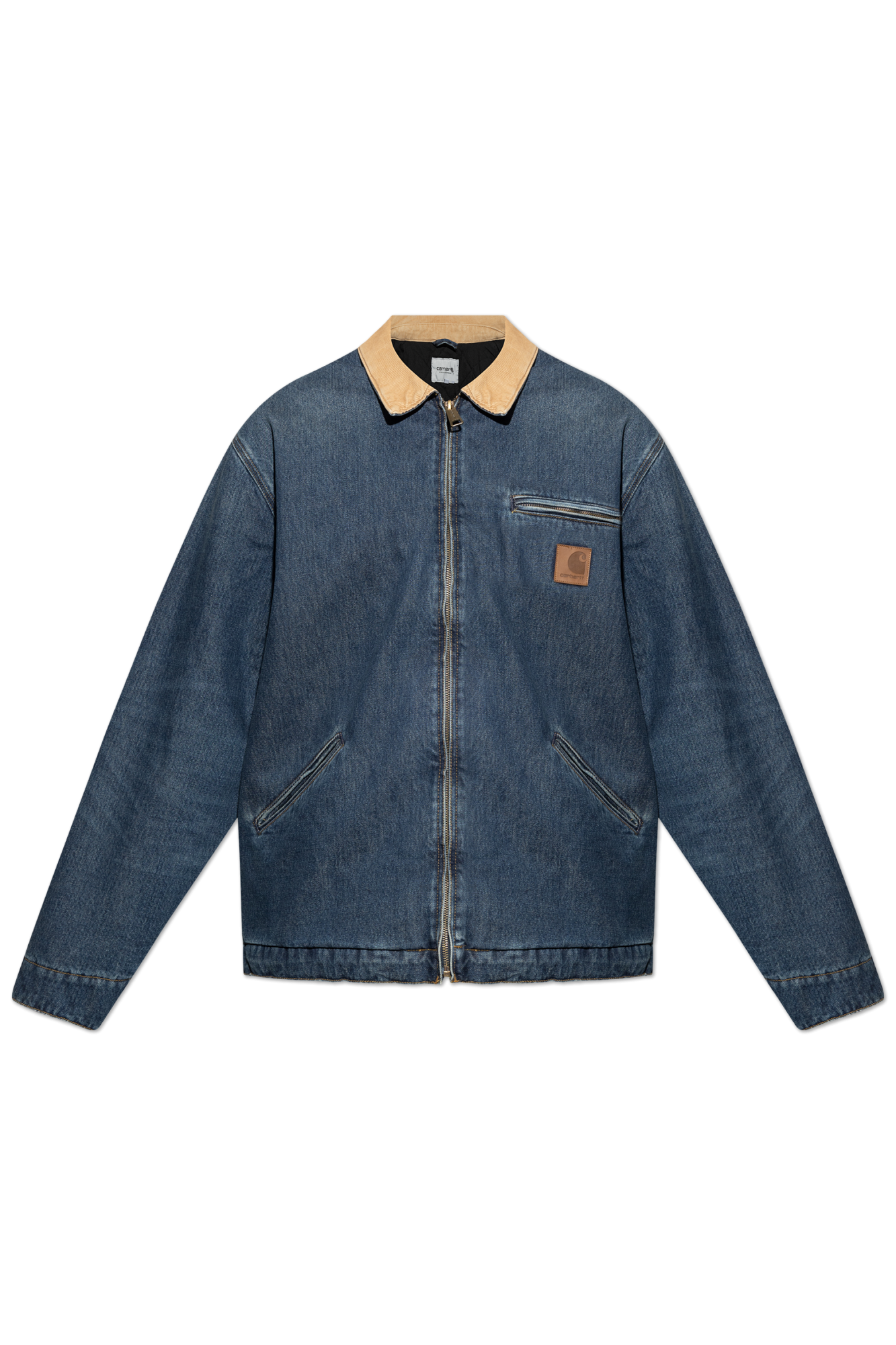 Carhartt WIP Insulated denim jacket with corduroy collar